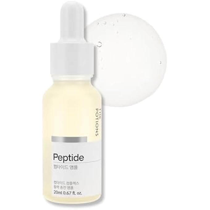 THE POTIONS PEPTIDE AMPOULE FOR FACE, COLLAGEN SUPPORT, ANTI AGING, ELASTICITY 20ML - Image 1